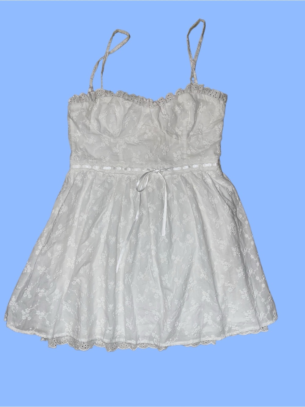 🆕#319~Altar'd State Olive Embroidered Mini Dress, Size Lg - Picture 7 of 15